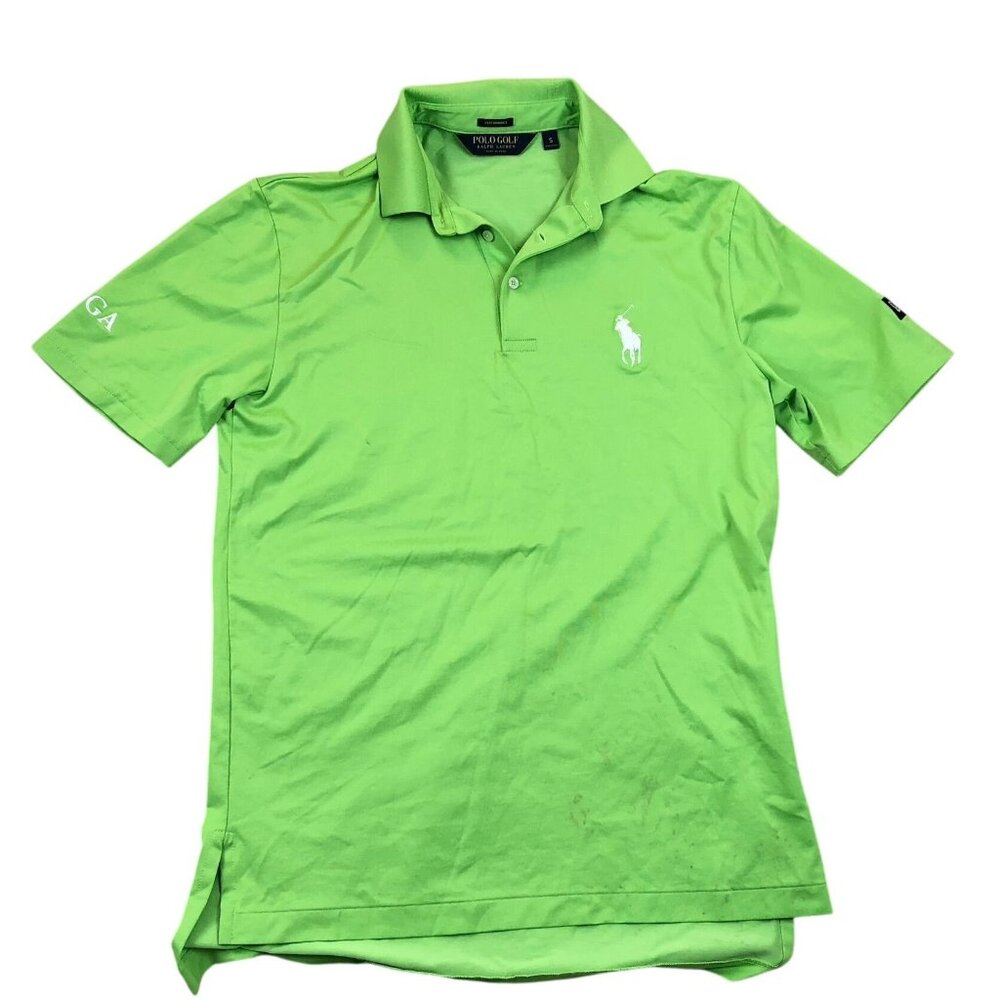 Polo Ralph Lauren Mens Polo Shirt Small Golf Performance Top Short Sleeve Green